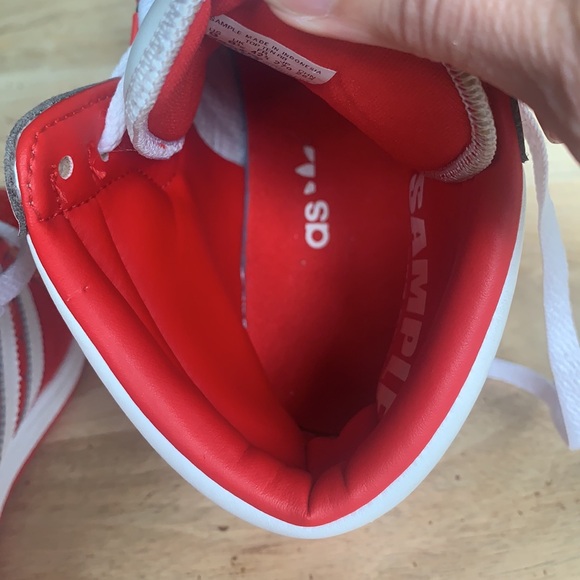 ADIDAS Top Ten RB Better Scarlet sneakers w/velour and patent leather - Size 9 - Picture 11 of 13